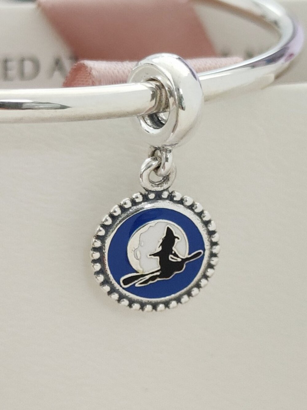 Pandora Salem Massachusetts Bewitched Samantha Broomstick Riding Dangle Charm